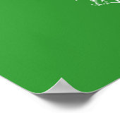 Voedselkaart van Europa (groen) Poster (Hoek)