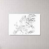 Voedselkaart van Europa - Wit