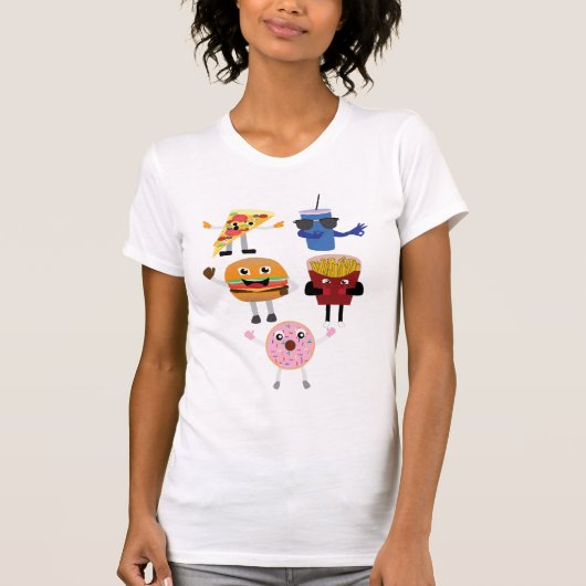 Voedselkarakters T-shirt (Voorkant)