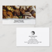  voedselkoekjes close-up visitekaartje (Voorkant / Achterkant)