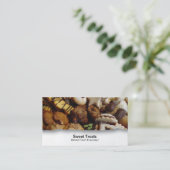  voedselkoekjes close-up visitekaartje (Staand voorkant)