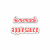 Voedsellabel Inblikken Jar Applesauce Bakery Sticker (Voorkant)