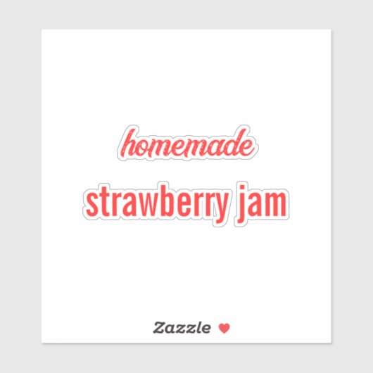 Voedsellabel Ingeblikt Potje Aardbei Jam Sauce Bak Sticker (Vel)