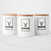 Voedsellabel voor hertengehakt Jerky Voedselcontainer Etiket (Flessen)