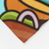 voedselliefde fleece deken (Hoek)