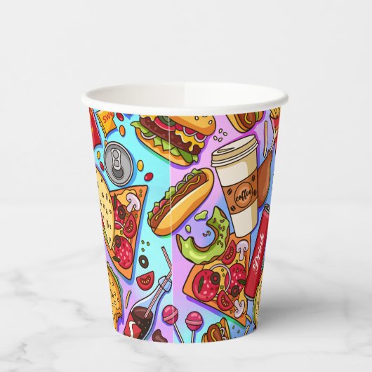 Voedselliefde Papieren Bekers (Links)