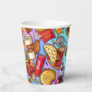 Voedselliefde Papieren Bekers