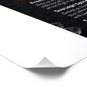 Voedselmenu Glanzend Poster (Hoek)