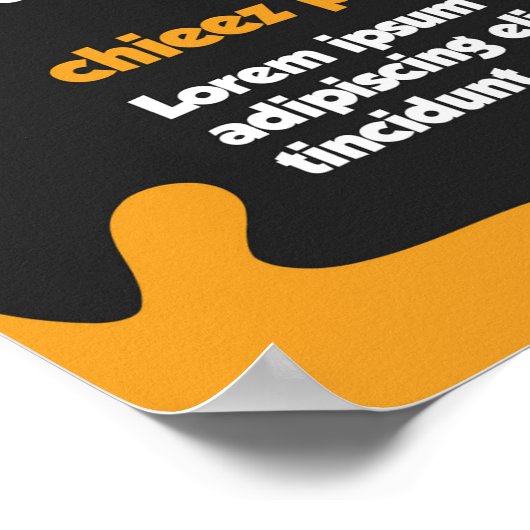 Voedselmenu Poster (Hoek)