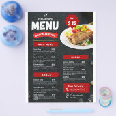 Voedselmenu's Voedselmenu's Flyer (Enkel)