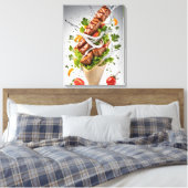 Voedselontwerp Canvas Afdruk (Insitu (Slaapkamer))