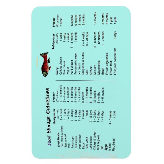 VOEDSELOPSLAG MAGNET MAGNEET (Verticaal)