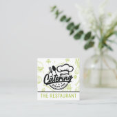 voedselpatroon | Catering Logo Vierkante Visitekaartje (Staand voorkant)