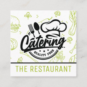 voedselpatroon Catering Logo Vierkante Visitekaartje