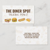 Voedselpictogrammen en -patronen visitekaartje (Voorkant / Achterkant)