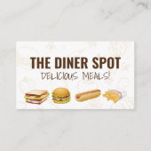 Voedselpictogrammen en -patronen visitekaartje (Voorkant)