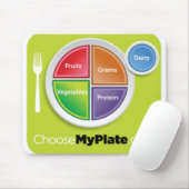 Voedselpiramide 2011 Kies mijn Bord mousepad Muismat (Met muis)