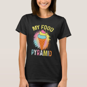 Voedselpiramide ijs voor ijs t-shirt