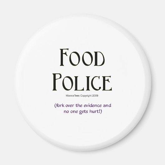 Voedselpolitie: Vork over het bewijs Magneet (Voorkant)