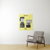 Voedselprocessor & blender cartoon illustratie  wandkleed (In situ)