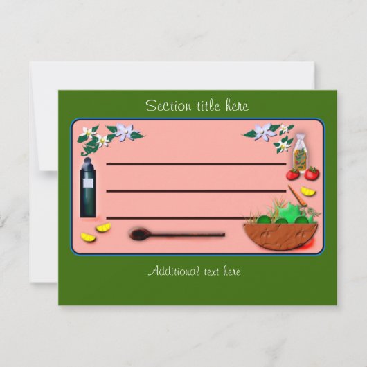 voedselrecept box divider (Voorkant)