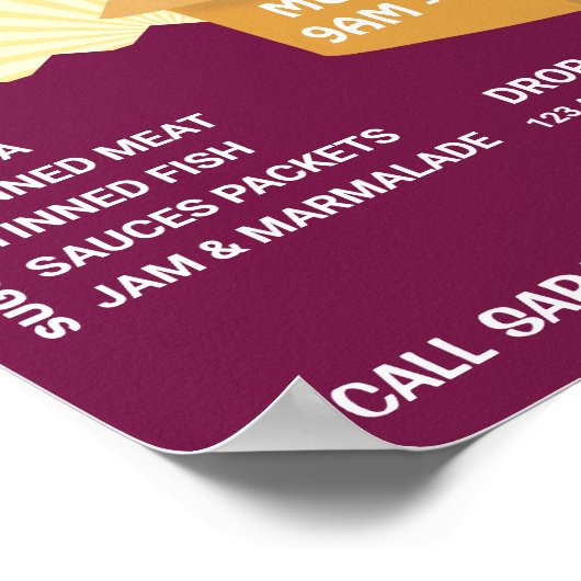 VOEDSELSTATION POSTER (Hoek)