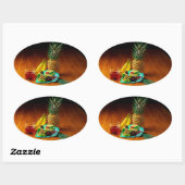 Voedselstickers Ovale Sticker (Vel)