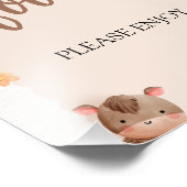 Voedselteken voor Baby shower Foto Afdruk (Hoek)