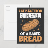 Voedseltevredenheid Foodie flour Bked Bread Baking Briefkaart (Voorkant / Achterkant)