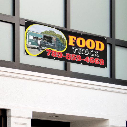 Voedseltruck aangepaste banner (Buitenkant Gebouw)