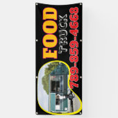 Voedseltruck aangepaste banner (Verticaal)