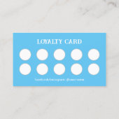 Voedseltruck buiten Kitchen Van Catering Blue Klantenkaartje (Achterkant)