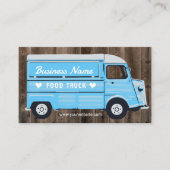 Voedseltruck buiten Kitchen Van Catering Blue Klantenkaartje (Voorkant)