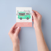Voedseltruck straat snoepwinkel flyer (Hand)