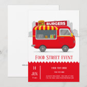 Voedseltruck straatburgers kaart (Voorkant / Achterkant)