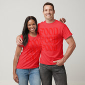 Voedseltypografie vintage t-shirt (Unisex)