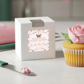 Voedselveiligheid Alert Bakery Butterfly Whisk Vierkante Sticker