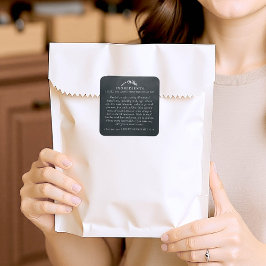 Voedselveiligheid Allergenen Artisan Handgemaakt P Vierkante Sticker