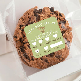 Voedselveiligheidsalarm Wooden Standmixer Vierkante Sticker