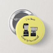 Voedselverwerker & blender cartoon illustratie ronde button 5,7 cm (Voorkant /achterkant)