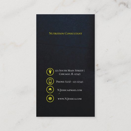 Voedselvoedingsfoto Visitekaartje (Achterkant)