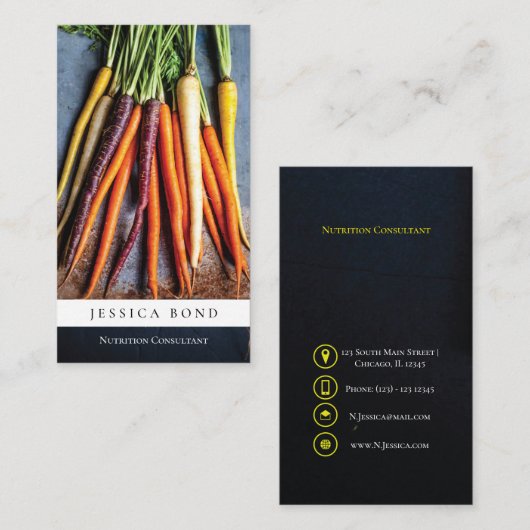 Voedselvoedingsfoto Visitekaartje (Voorkant / Achterkant)