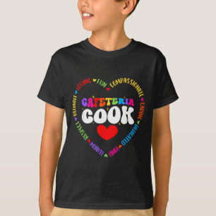 Voedselvoorziening Crew Cafetaria Kok Helper Schoo T-shirt