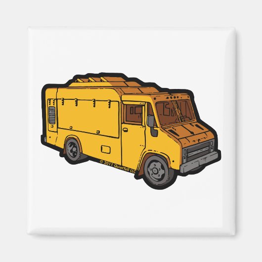 Voedselvrachtwagen: Basis (Geel) Magneet (Voorkant)