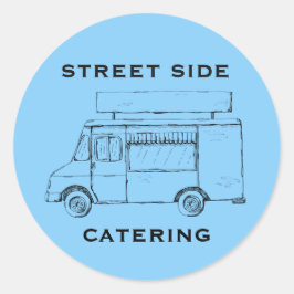 Voedselvrachtwagen Douane Blauwe Sticker