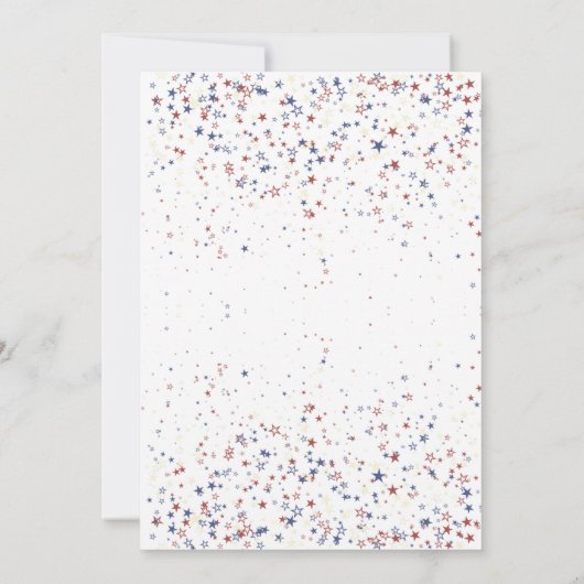 Voedselvriend en vuurwerk 4 juli BBQ Kaart (Achterkant)