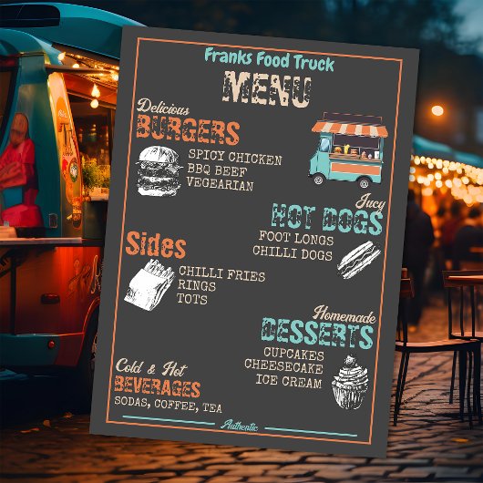 Voedselwagen Menu