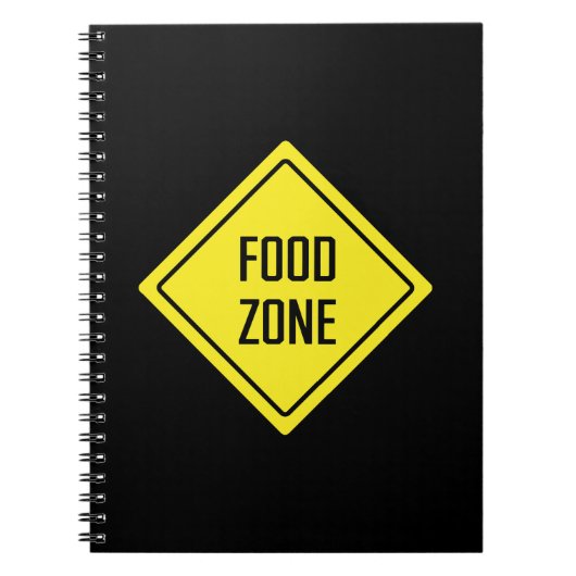 Voedselzone | verkeersbord | Spiraal Notitieboek (Voorkant)