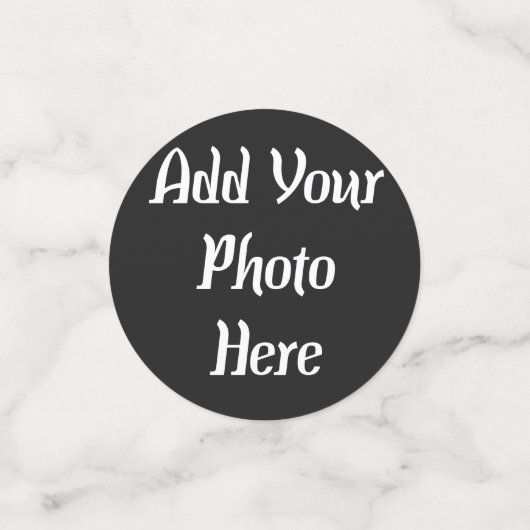 Voeg 1 Afbeelding of Photo Party Confetti toe (Kleine voorkant)