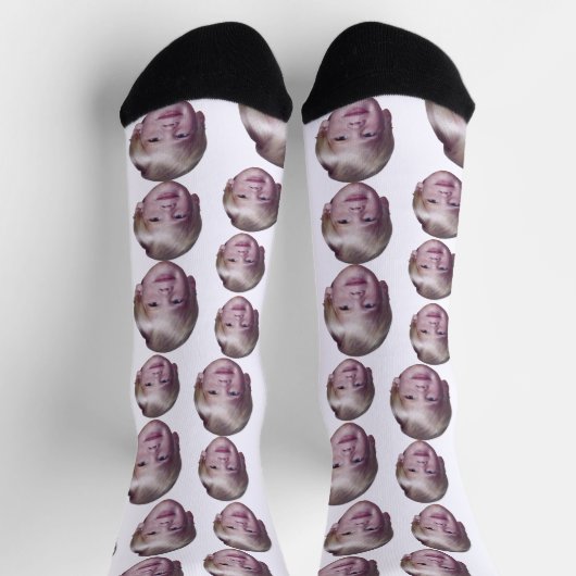 Voeg 1 Drijvend HoofdFotopatroon toe - Wit Sokken (Top)
